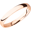 14K Rose Gold + Polish Finish