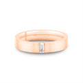 Legacy Shell Brushed Baguette Mens Band - Beckham