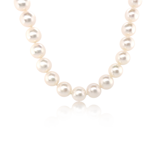 South Sea Pearl Strand With Silver Clasp (8-9MM)