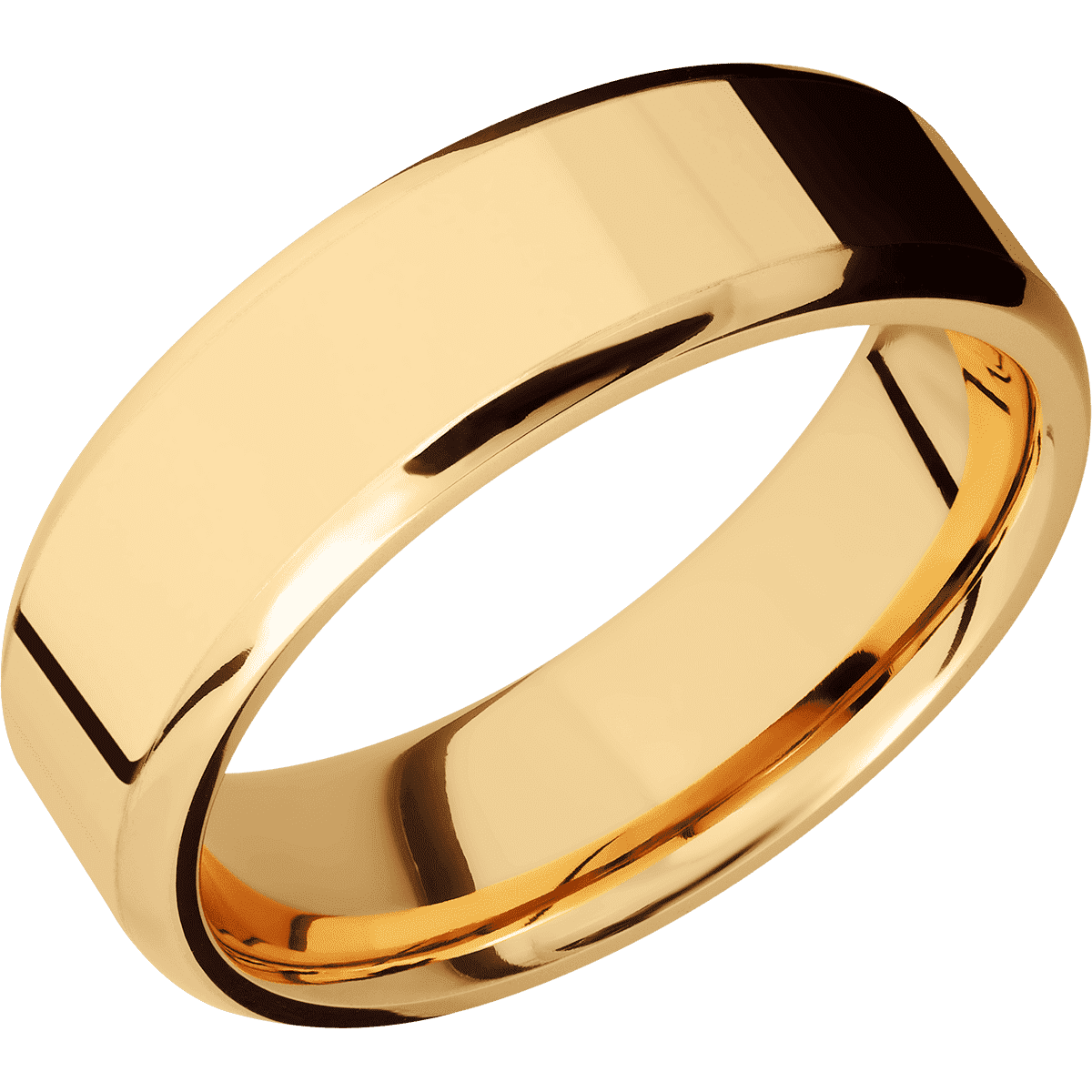 14K Yellow Gold + Polish , Polish Finish