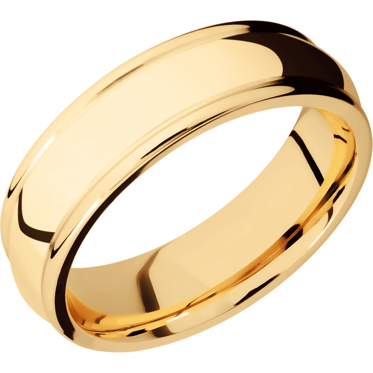 14K Yellow Gold + Polish , Polish Finish