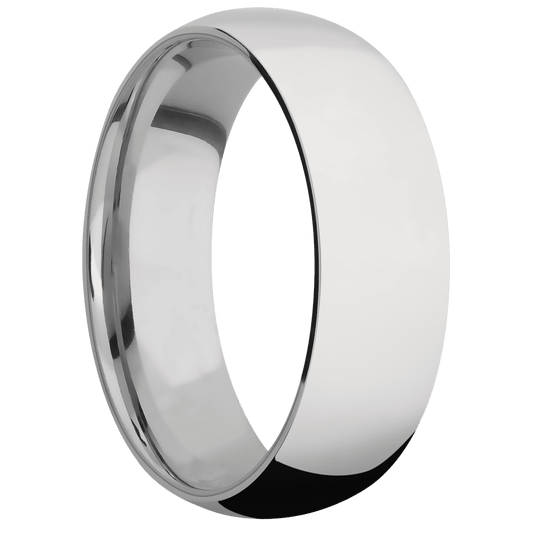 14K White Gold + Polish Finish + Titanium
