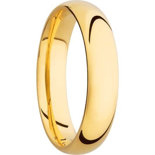14K Yellow Gold + Polish Finish