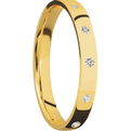 18K Yellow Gold + Polish Finish