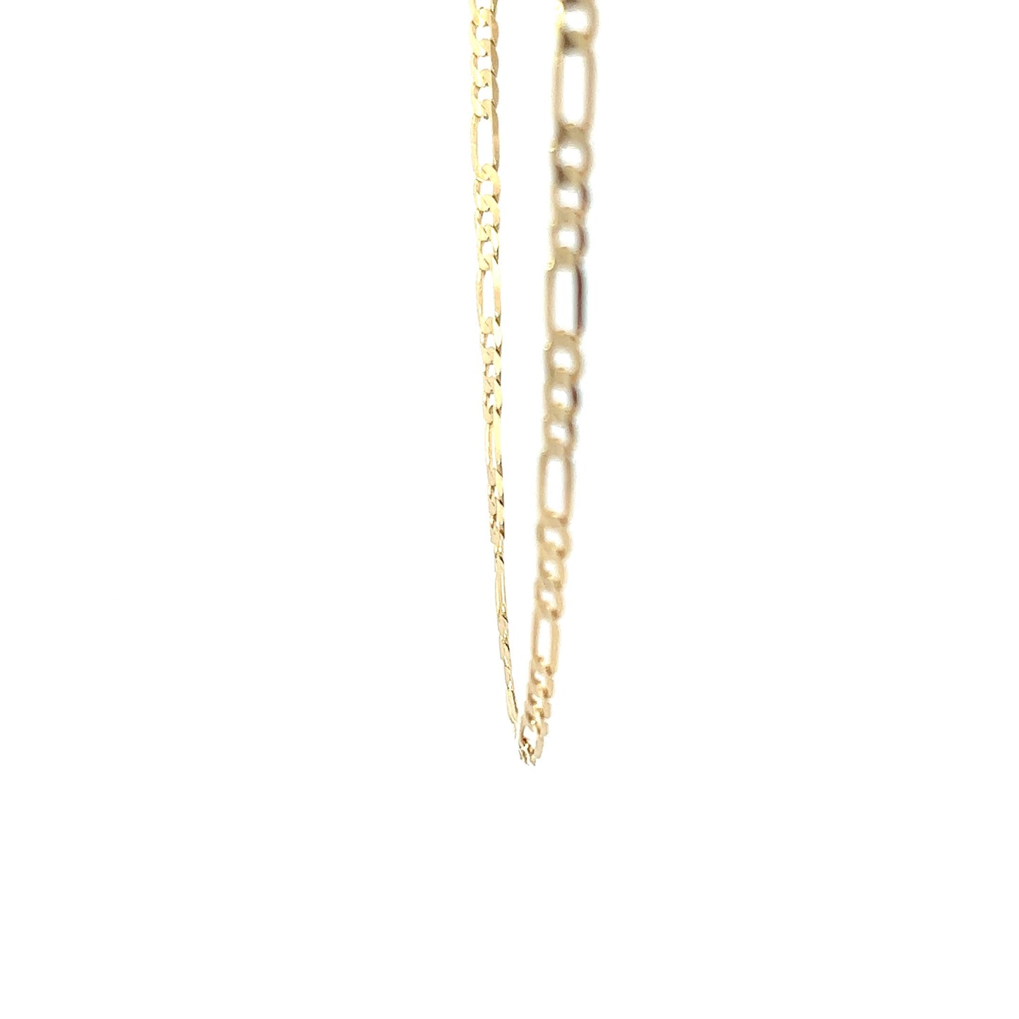 14K Yellow Gold Figaro Link Chain (20")