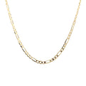 14K Yellow Gold Figaro Link Chain (20")