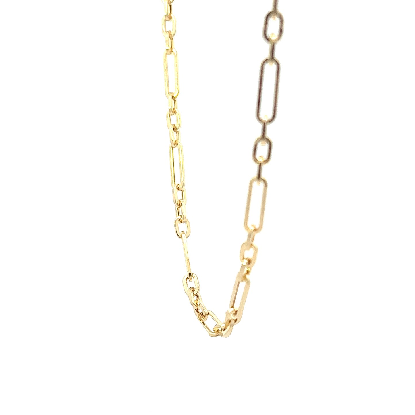 14K Yellow Gold Oval Link Chain (18")