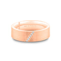 Legacy Shell Brushed Diamond Mens Band - Everett