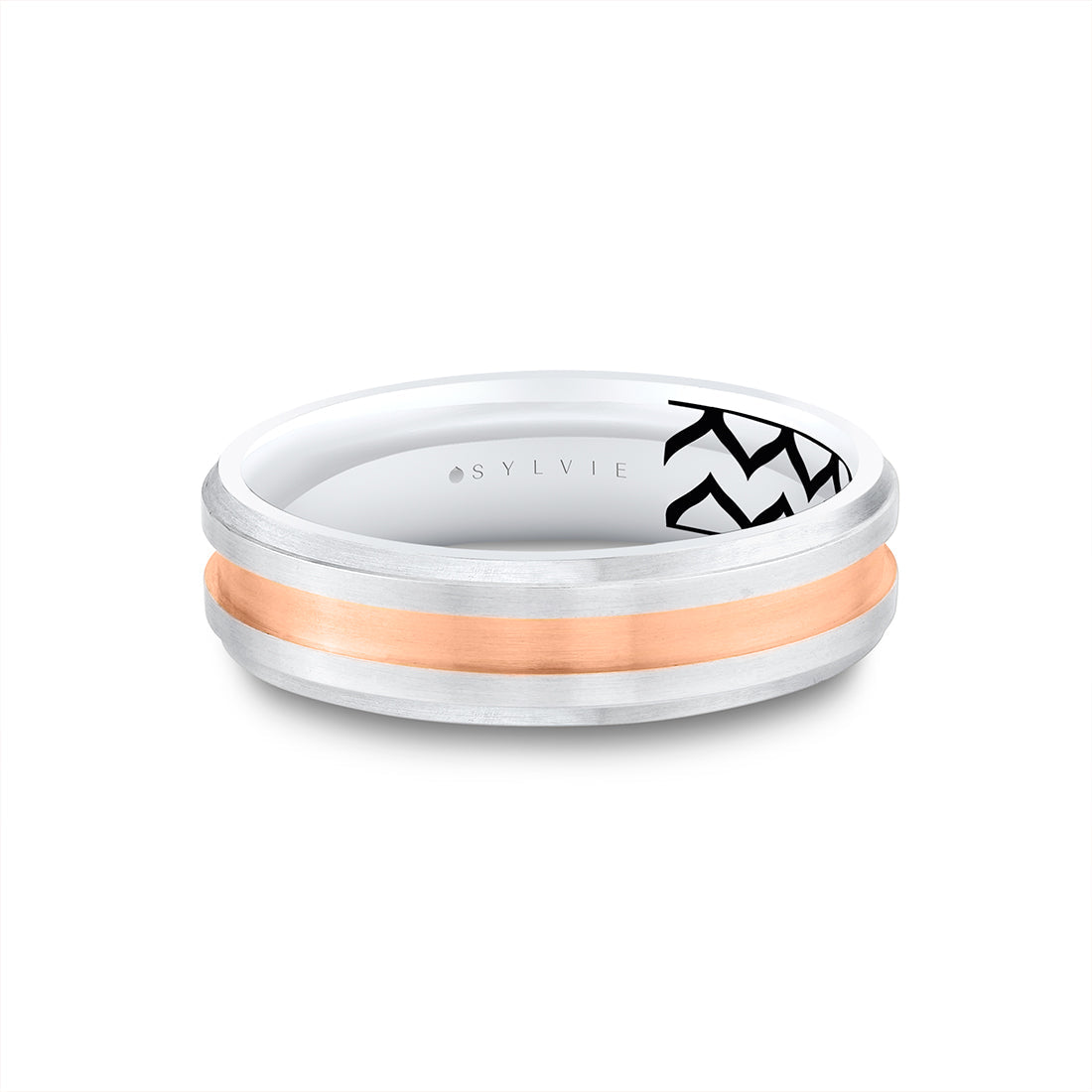 Shell Ascend Two Tone Contoured Mens Band - Fisher