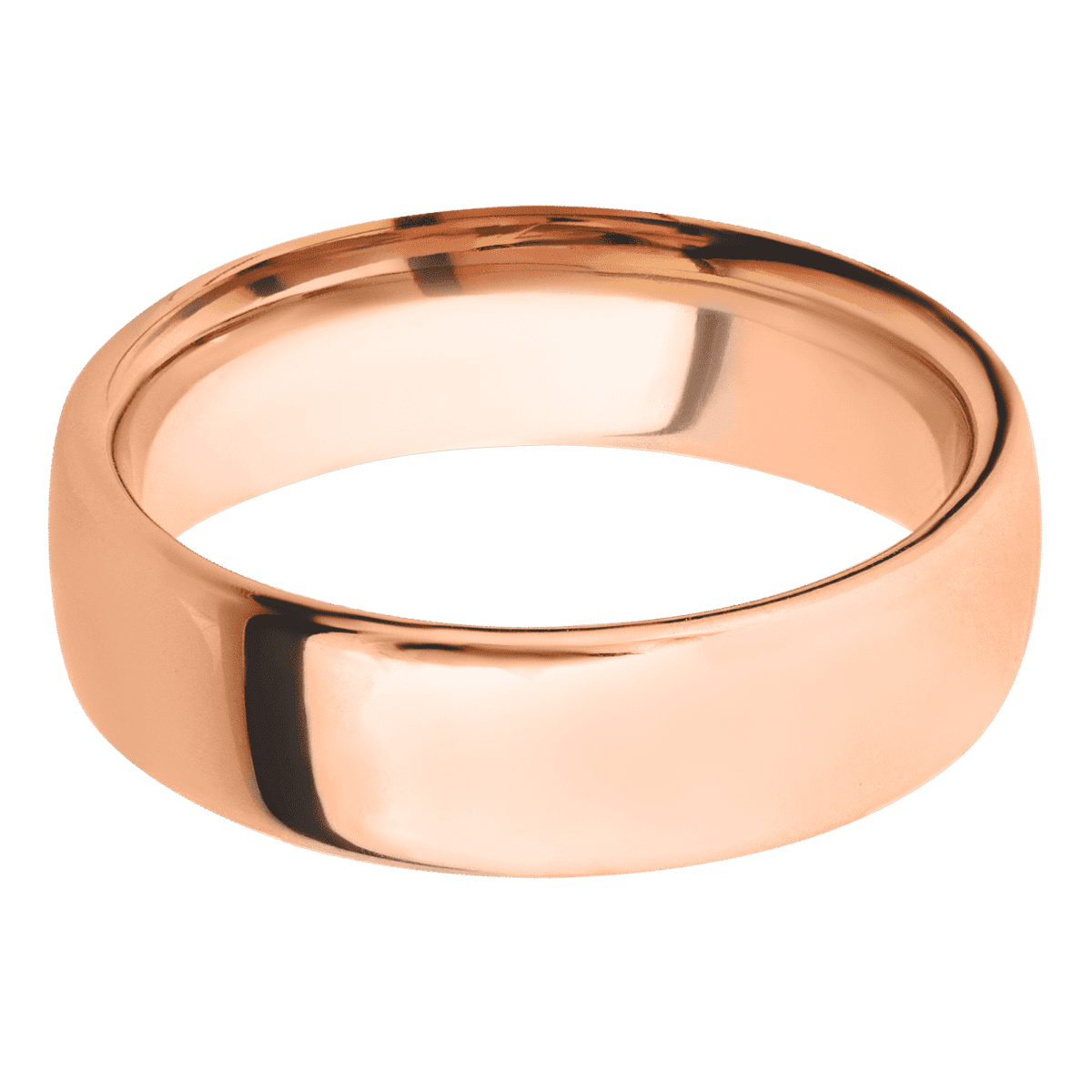 14K Rose Gold + Polish Finish