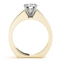 14K Yellow Gold Round Brilliant Diamond Solitaire European Shank Engagement Ring  (1ct)