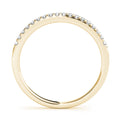 14K Yellow Gold Round Diamond Pave Wedding Ring (.20ctw) 