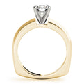 14K Yellow Gold Round Brilliant Diamond Solitaire Engagement Ring (1ct)