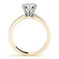 14k Yellow Gold Round Brilliant Diamond Engagement Ring With Channel Set Accents (1.50ctw)