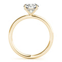 14K Yellow Gold Round Brilliant Diamond Hidden Halo Engagement Ring (1.05ctw)