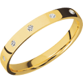 18K Yellow Gold + Polish Finish