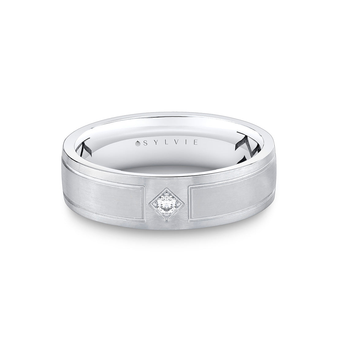 Shell Ascend Two Tone Brushed Mens Band - Finn