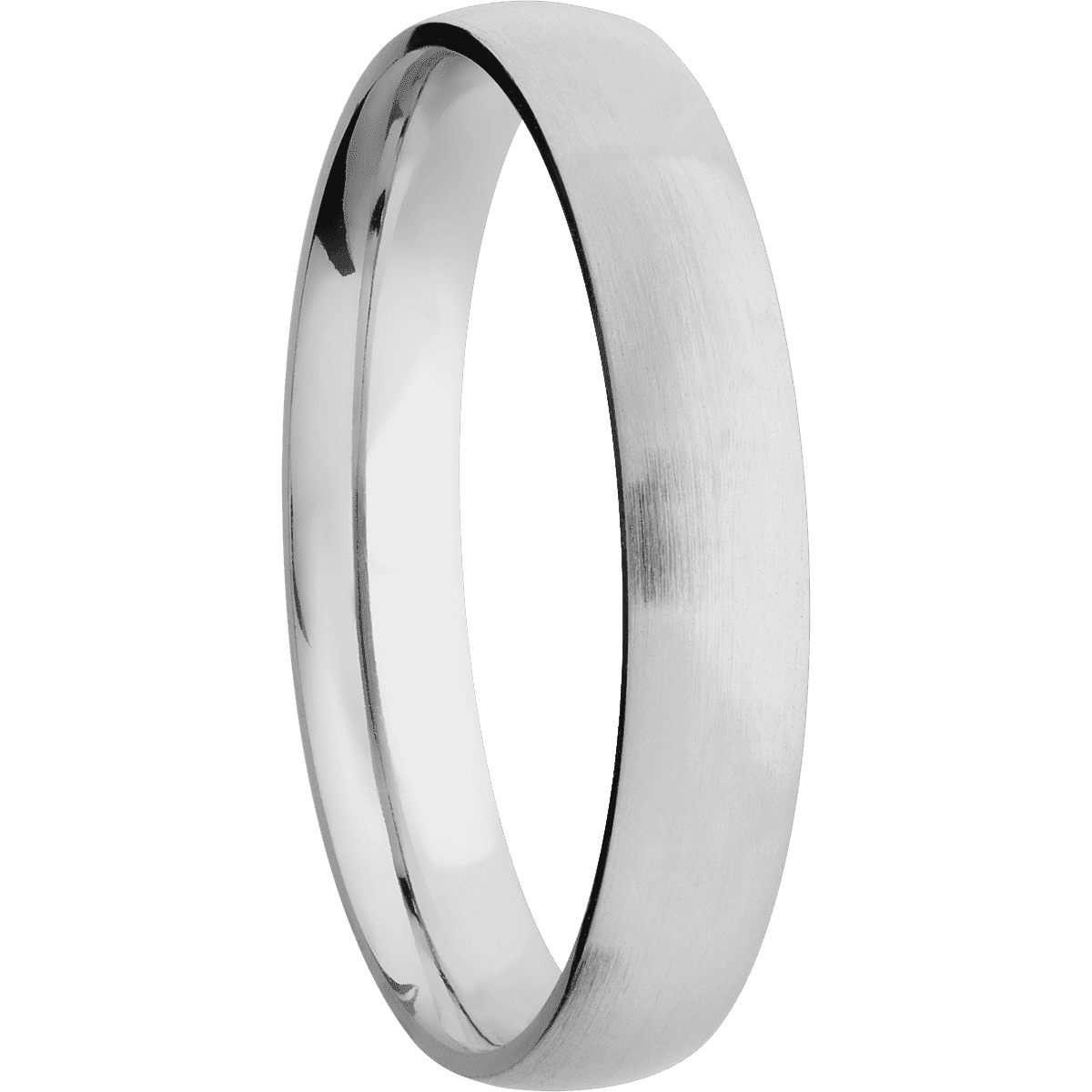 14K White Gold + Satin Finish