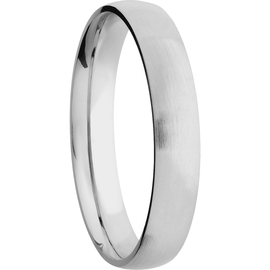 14K White Gold + Satin Finish