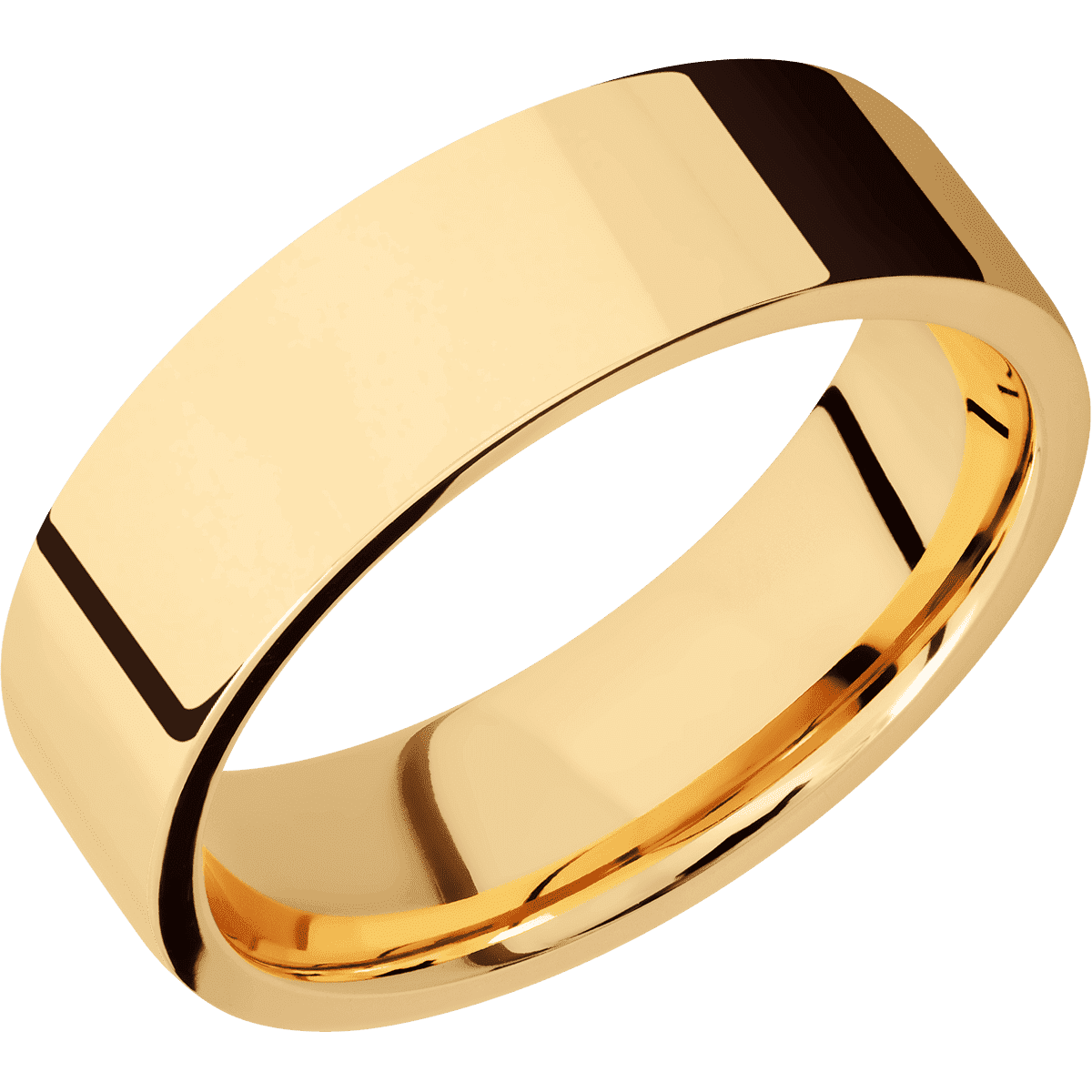 14K Yellow Gold + Polish Finish