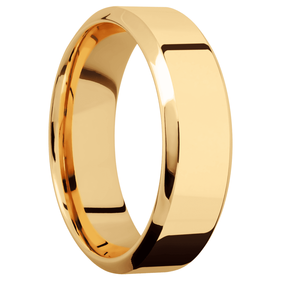 14K Yellow Gold + Polish , Polish Finish