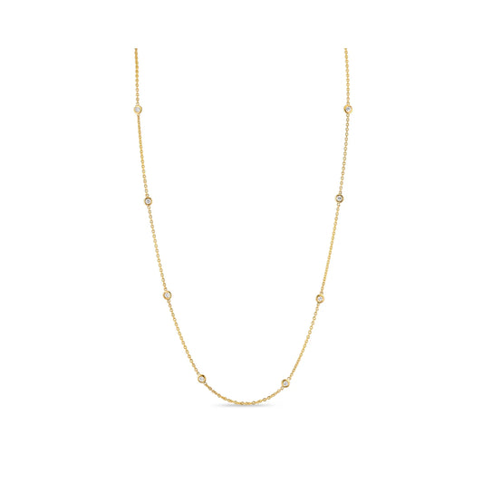 14K Yellow Gold Lab-Grown Diamonds By The Yard Necklaces