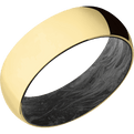 18K Yellow Gold + Polish Finish + Forged Carbon Fiber