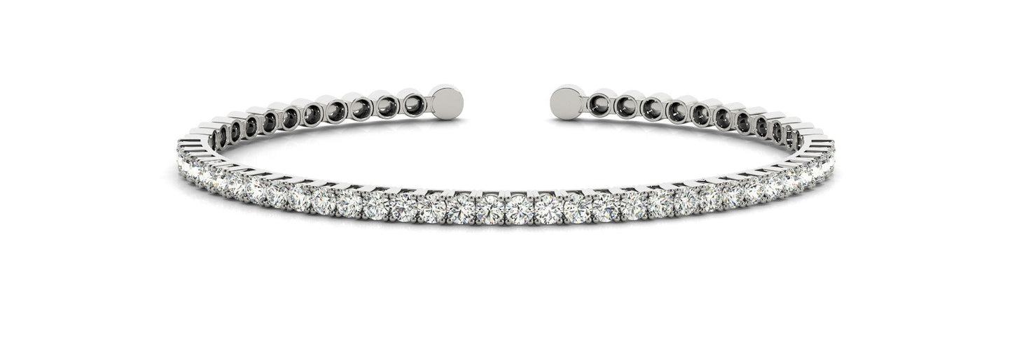 14K White Gold Diamond Bracelet (1ctw)