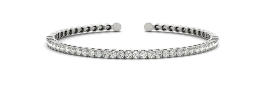 14K White Gold Diamond Bracelet (1ctw)