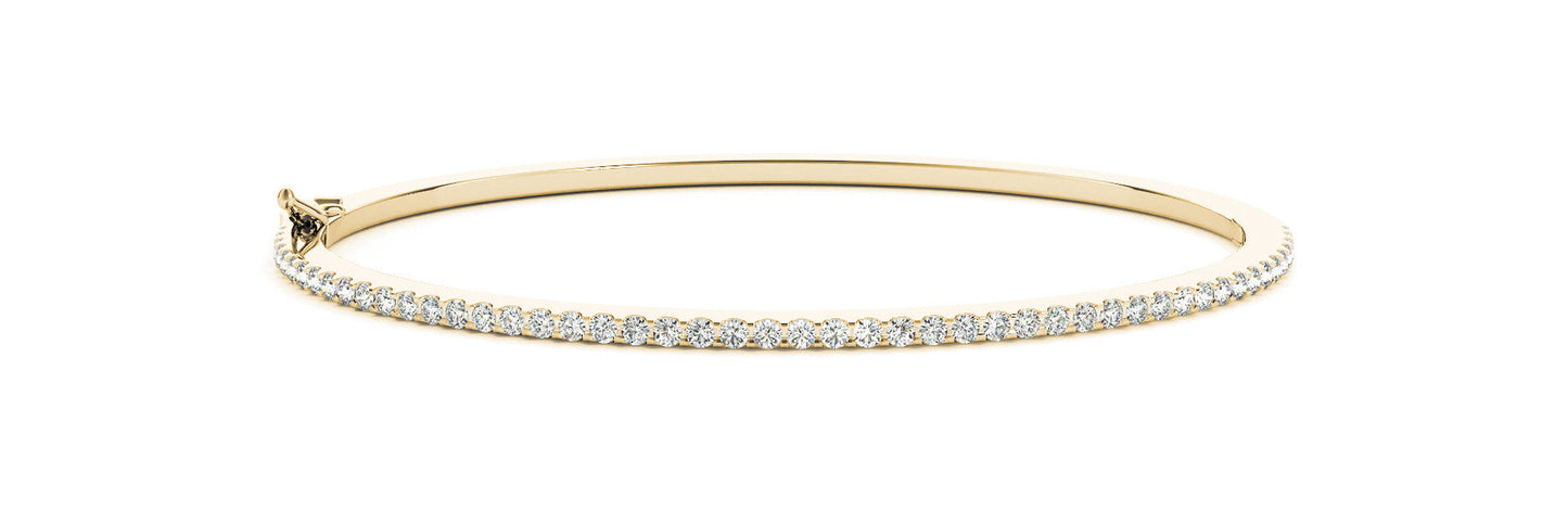 14K Yellow Gold Diamond Bangle (.50ctw)