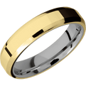 18K Yellow Gold + Polish , Polish Finish + Titanium