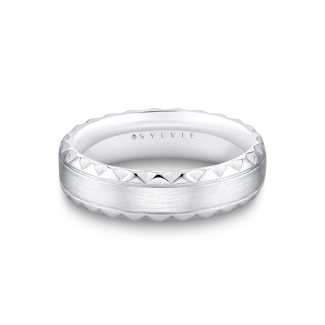 Fluted Shell Brushed Mens Band - Zion