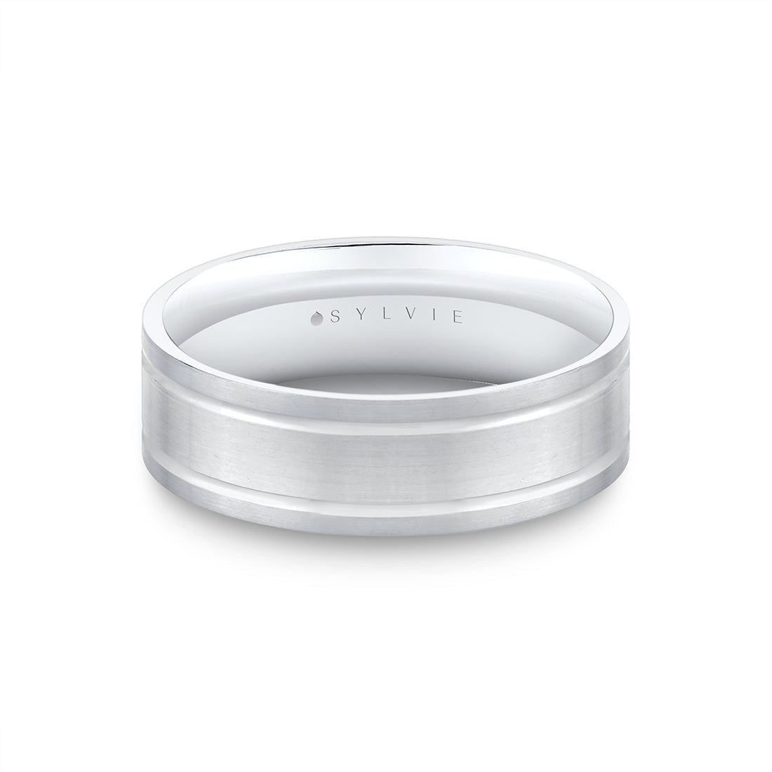 Heritage Two Tone Brushed Mens Band - Sullivan