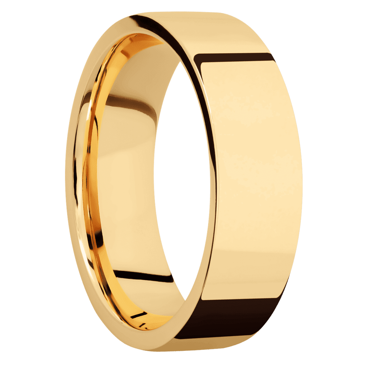 14K Yellow Gold + Polish Finish