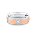 Shell Ascend Two Tone Brushed Mens Band - Finn