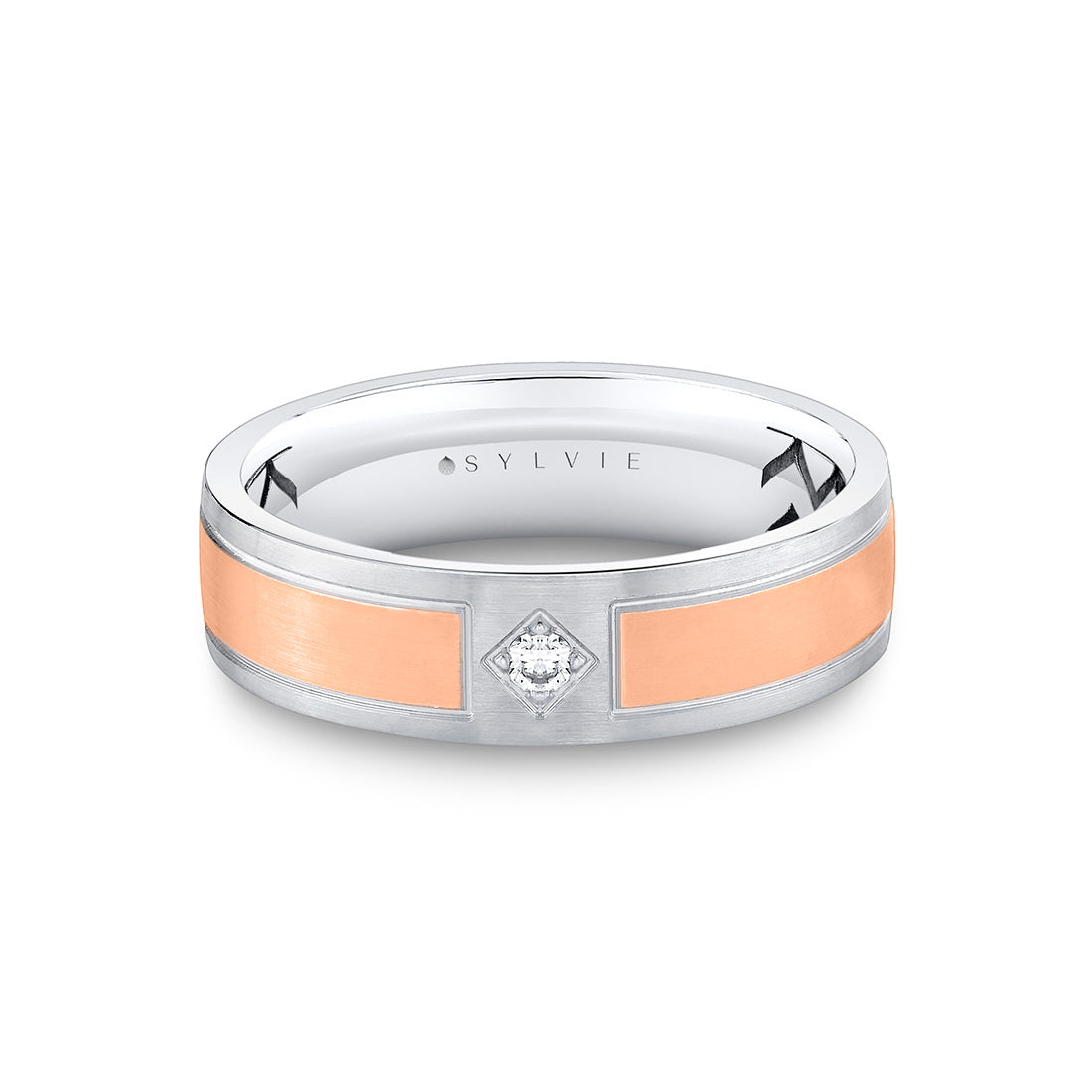 Shell Ascend Two Tone Brushed Mens Band - Finn