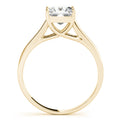 14K Yellow Gold Princess Cut Diamond Trellis Solitaire Engagement Ring (1ct)