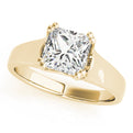 14K Yellow Gold Princess Cut Diamond Double Prong Trellis Engagement Ring (1ct) 