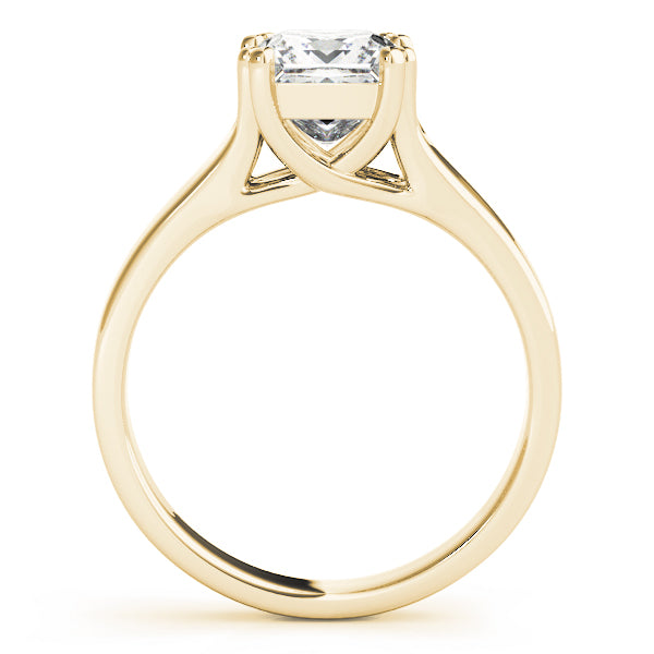 14K Yellow Gold Princess Cut Diamond Double Prong Trellis Engagement Ring (1ct) 