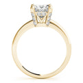 14K Yellow Gold Princess Cut Diamond Engagement Ring With Diamond Accented Basket (1.10ctw)