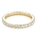 14K Yellow Gold Round Brilliant Diamond Pave Eternity Ring (.40ctw) 