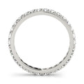 14K White Gold Round Brilliant Diamond Pave Eternity Ring (.40ctw)