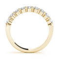 14K Yellow Gold Round Brilliant Diamond Shared Prong Wedding Ring (.50ctw) 