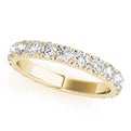 14K Yellow Gold Round Brilliant Diamond Pave Eternity Ring (.63ctw)