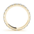 14K Yellow Gold Round Brilliant Diamond Pave Eternity Ring (.63ctw)