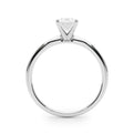 14K White Gold Lab-Grown Oval Diamond Engagement Ring (1ct) 