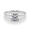 14K White Gold Lab-Grown Round Brilliant Diamond Engagement Ring (1ct)