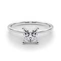 14K White Gold Lab-Grown Princess Cut Diamond Engagement Ring (1ct)