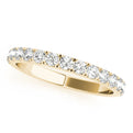 14K Yellow Gold Round Brilliant Diamond Pave Wedding Ring (.25ctw) 