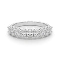 14K White Gold Oval Diamond Basket Set Wedding Ring (1ctw) 